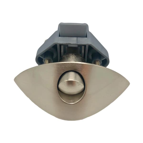 Diameter 20mm Camper Bil Halvmåne Push Lock Rv Caravan Skuffe Lås Knap Lås（krom）