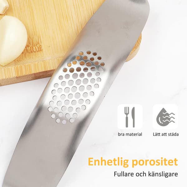 Rustfritt stål hvitløkspresse vipper hvitløksknuser