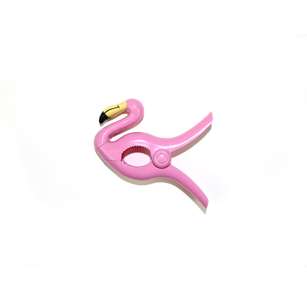 Plastisk simuleringsdyr tørkeklips 2 (flamingo)