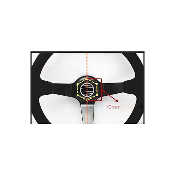 Logitech G25/G27 70mm Racing Wheel Adapterplatta Set