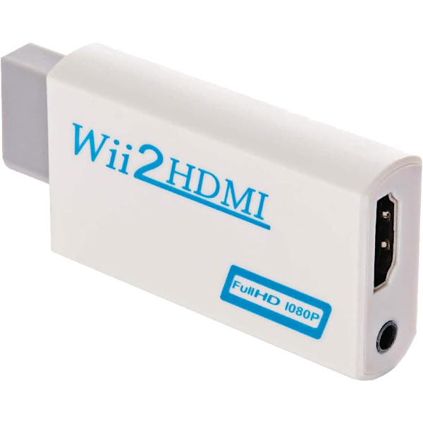 Wii till HDMI-adapter Wii till HDMI-omvandlare Full HD 1080P Video Converter Adapter med ljud 3,5 mm Jack-utgång
