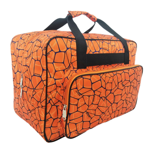 Case, universal tygväska i canvas, bärbart vadderat cover med symaskinsficka (1 st) (orange)
