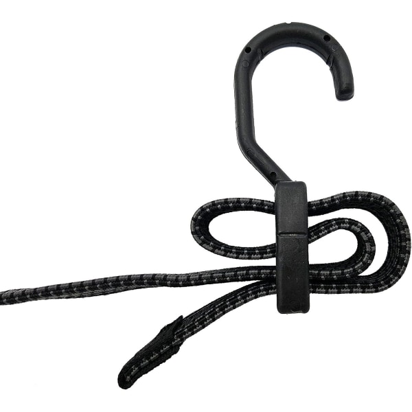 Set med 2 elastiska knytband med plastkrok - Säkerhet Buc