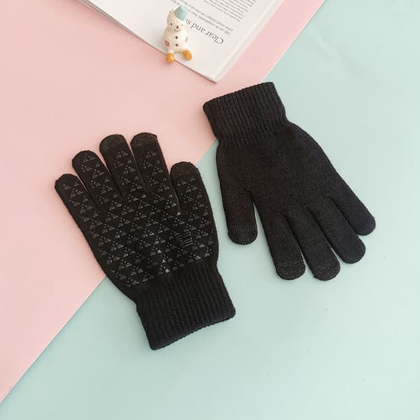 1 par vinterhandsker, unisex vindafvisende varme handsker