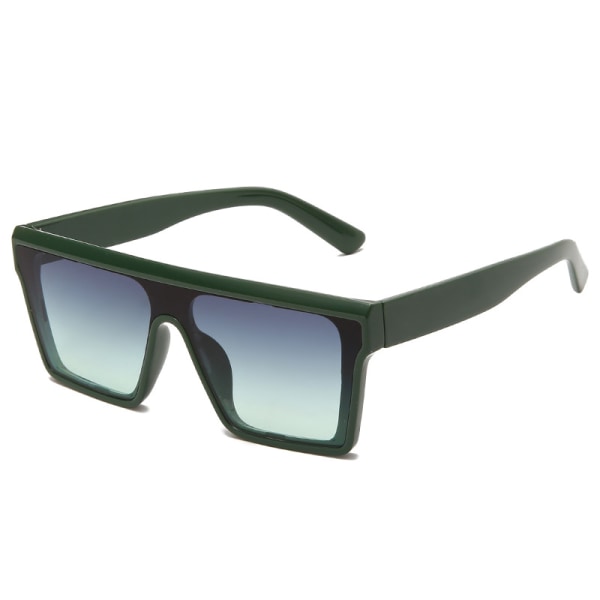Firkantede overdimensjonerte solbriller For kvinner Menn Mote Flat Topp Stor Fr