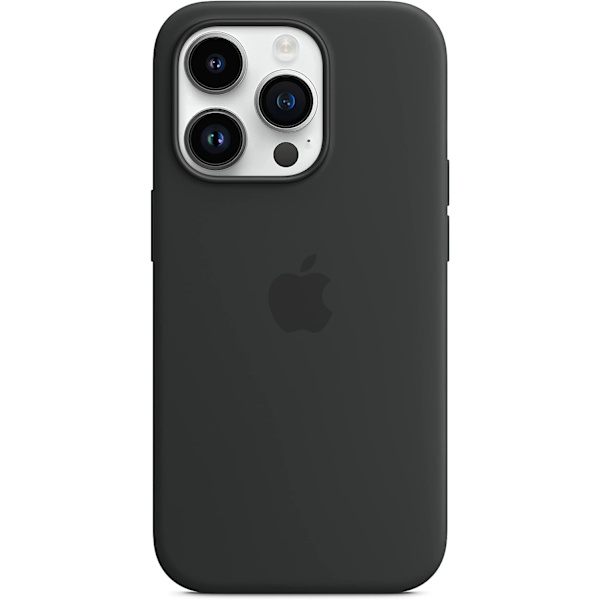 Apple - Midnight Silicone Case for iPhone 14 Pro
