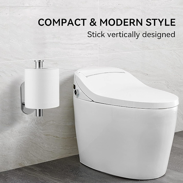 WC-paperiteline, seinälle kiinnitettävä WC-paperiteline, 304 ruostumattomasta teräksestä valmistettu WC-paperiteline, ei porausta 3M itseliimautuva WC-paperiteline, Gra