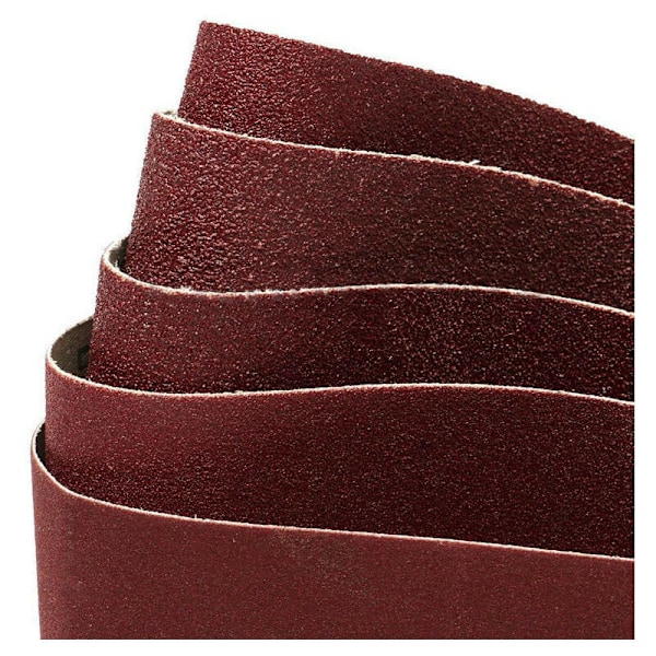 Slipband 100 x 915 mm, blandade slipband (2x korn 60/80/120/180/240/320) för bandslipar (12 stycken)