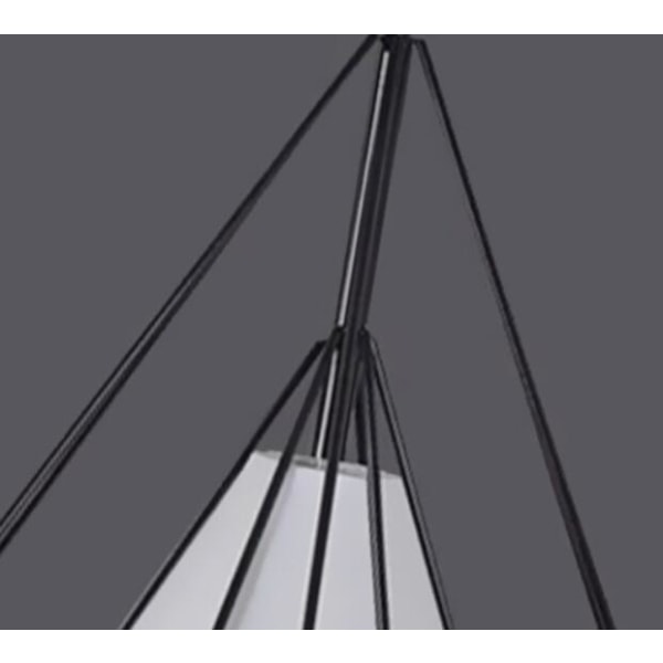 Suspension, lysekroneVintage fuglebur diamant pyramide lysekrone i smedejern 25cm (uden sort lyskilde)