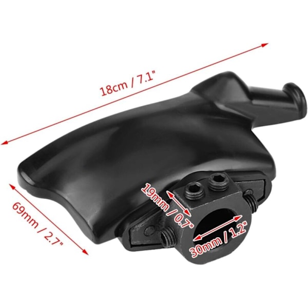 Dekkomlegger demonteringshode, nylonhode i plast demontering av dekk dekkmaskin med svart dekk (30mm)