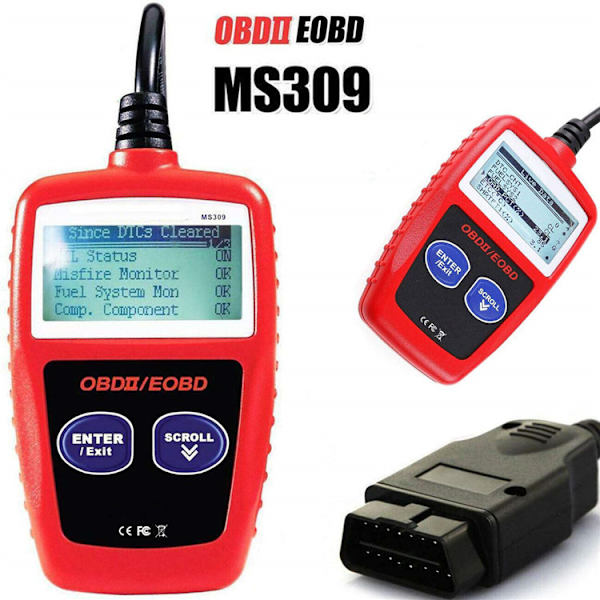 OBD2 Punainen koodi lukija Sammuta MIL Diagnostiikkatyökalu OBDII EOBD Auto