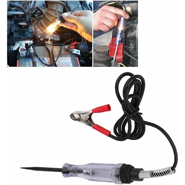 Spenningstester, 6V 24V elektrisk testpenn DC krets tester elektrisk test elektrisk spenning elektrisk spenning automatisk test