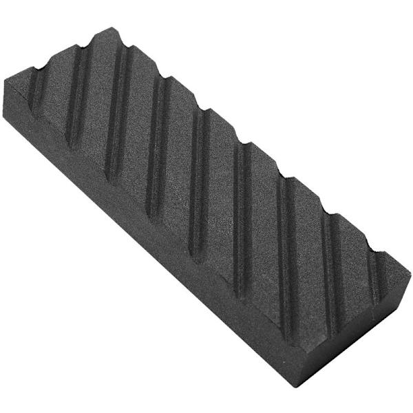 Sort siliciumcarbid slibesten 36 mesh med rille (180 × 60 × 25 mm)