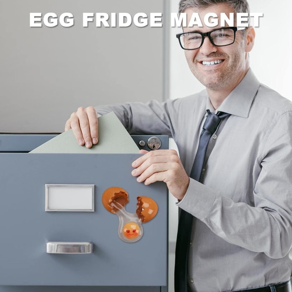 Jääkaappimagneetti - Luovat munanmuotoiset hartsijääkaappimagneetit - rikki