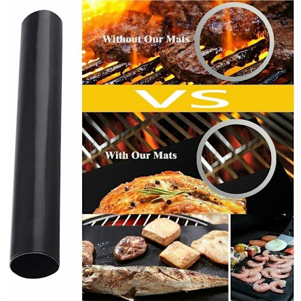 6 stk/batch 50 x 40 cm tommer i teflonfiber genanvendelig non-stick grill rti tæppe af bærbar blad let at rengøre udvendig picnic stegning madlavning barbecu