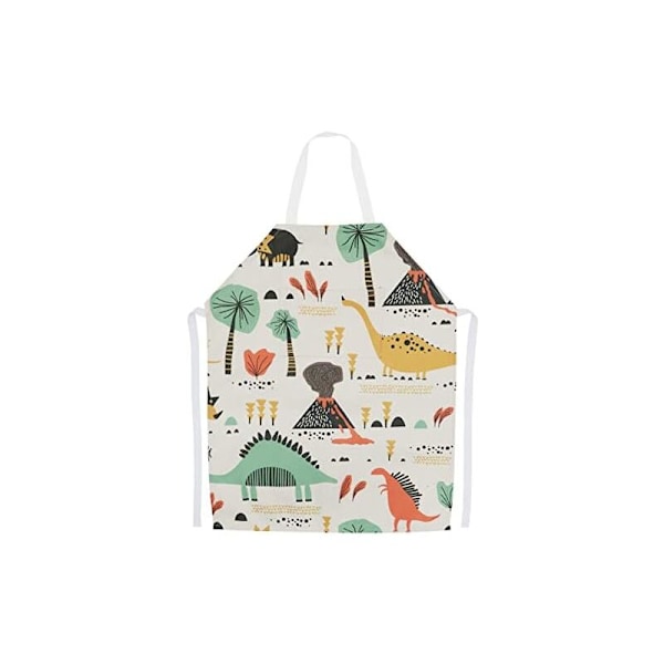 (45 × 52 × 1 cm) Børneforklæde Garcons piger, forklæde til maling med lomme, forklæder havearbejde kok dinosaur til have madlavning håndværk skole