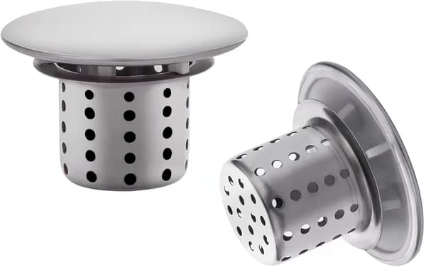 Badekar sil, 4cm dusj hår catcher filter, 2 stk rustfritt stål avløp hår catcher for badekar vask kum, badekar filter