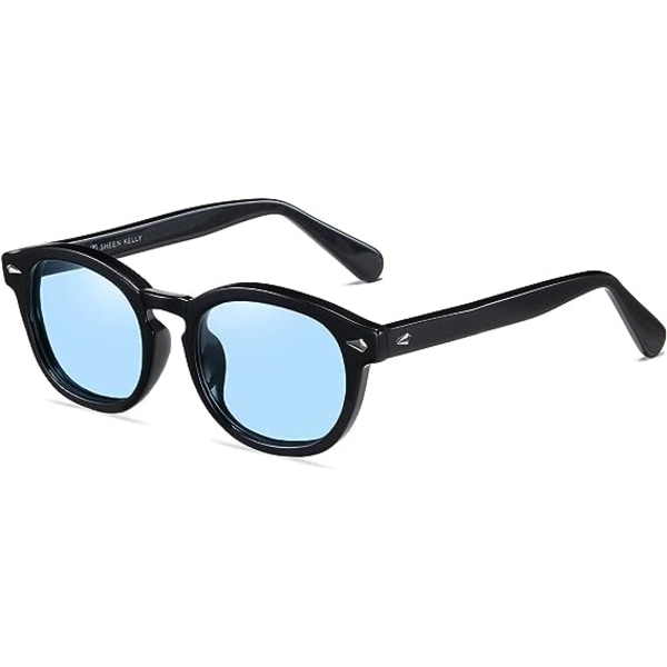 Retro ovale solbriller for menn kvinner Piratkaptein Johnny Depp St