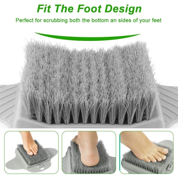 Foot Scrubber Brush Foot Massager Duschborste med halkfri sug