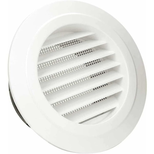 Ventilationsgaller, 6 ABS runda ventilationsgaller med insektsnät för rör, ventilationsgaller med skyddsgaller (Ø150mm)