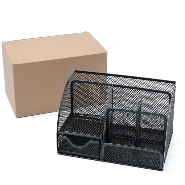 Tilt Desktop File Sorter, Folder, Mail Sorting Organizer for File Racks, Metal File Organizer, Desktop Folder Organizer for Office Classroom, Black
