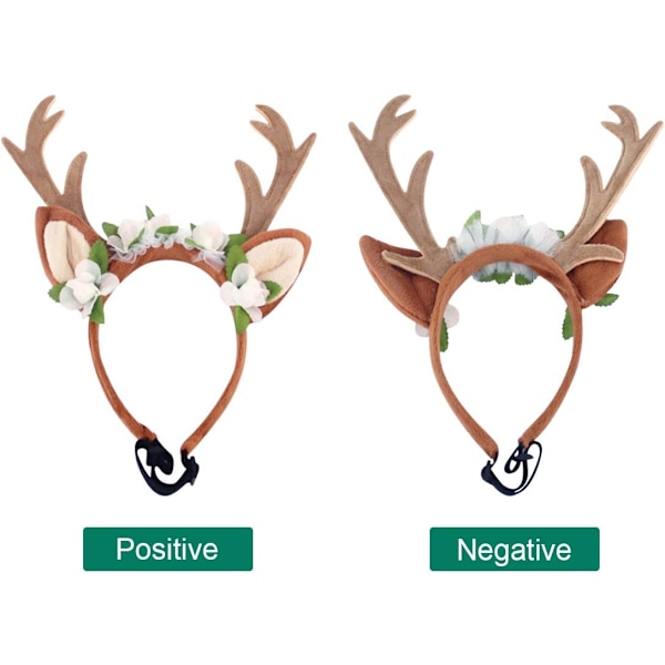 Jul hund horn diadem ren horn jul horn katt och hund diadem blommor stora hundar
