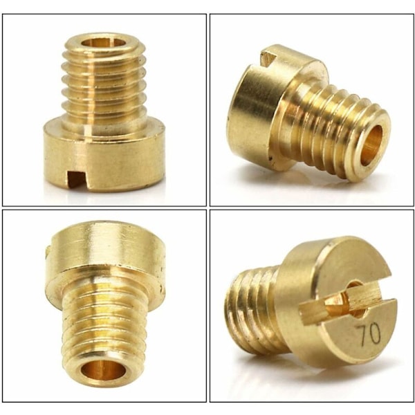 12 stk. M5 Hoveddyse Forgasser Hoveddyse Kit 75, 78, 80, 82, 85, 88, 90, 92, 95, 98, 100, 102 Erstatning for Dellorto PHBG Forgasser