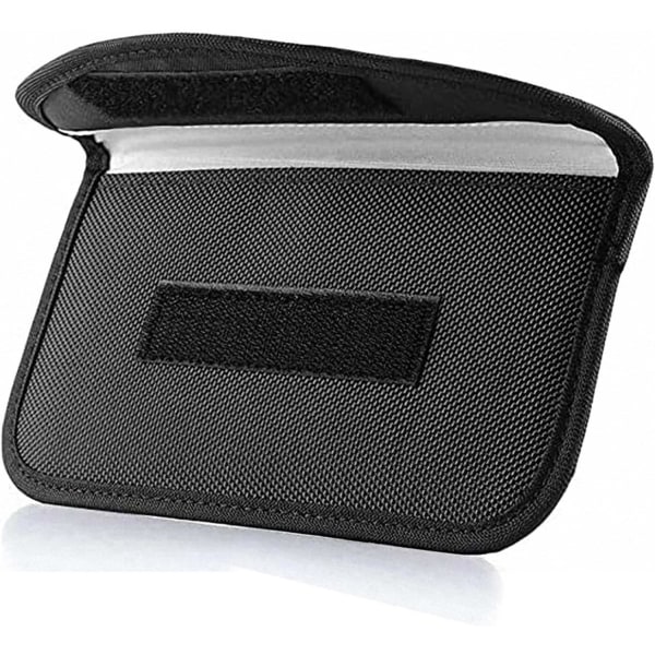 Signal Blocking Bag, [2 Pack] GPS RFID Faraday Bag Shield Cage Holster Wallet Protective Case for Mobile Phone Privacy Protection and for Car Key, A