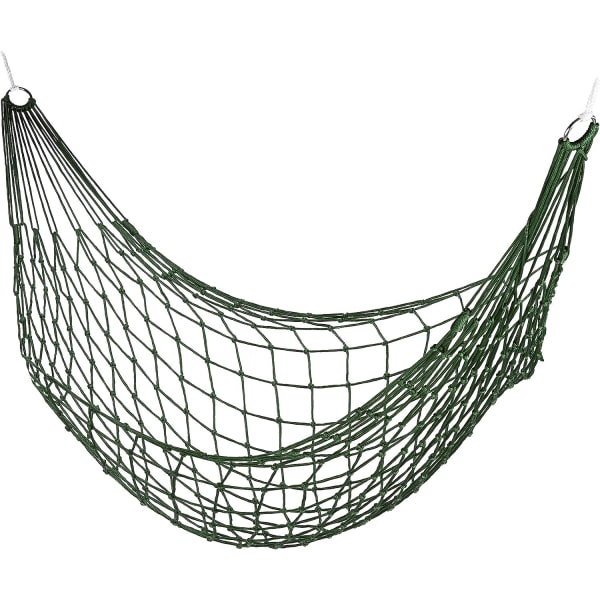 Net Hammock, Hængekøje til én person, Have, Camping, Letvægts til indendørs og udendørs, Grøn