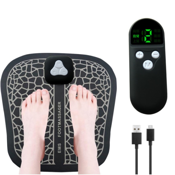 EMS trådløs fjernbetjening fodmassager pedicure maskine