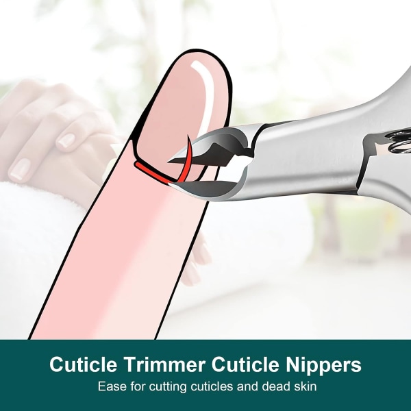 Cuticle Nipper, Cuticle Remover Professional Manicure og Pedicur