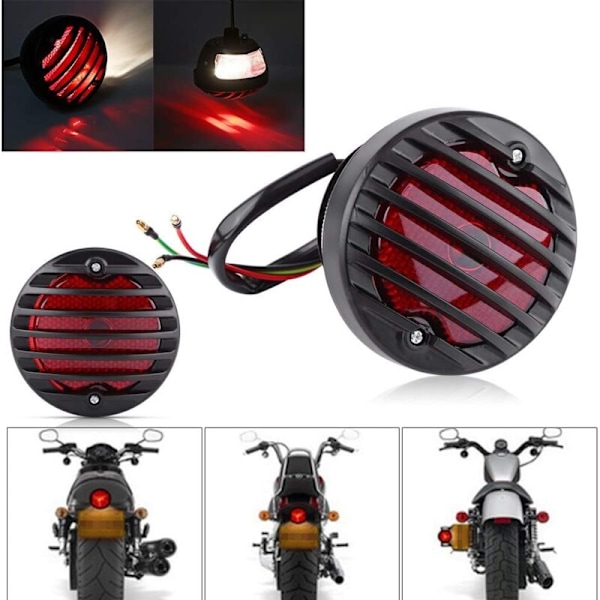 Motorcykel bagbremselygte, Motorcykel bag brand LED signallys Bremselys Stop Stop Bagkæmpe til de fleste baglygte motorcykler