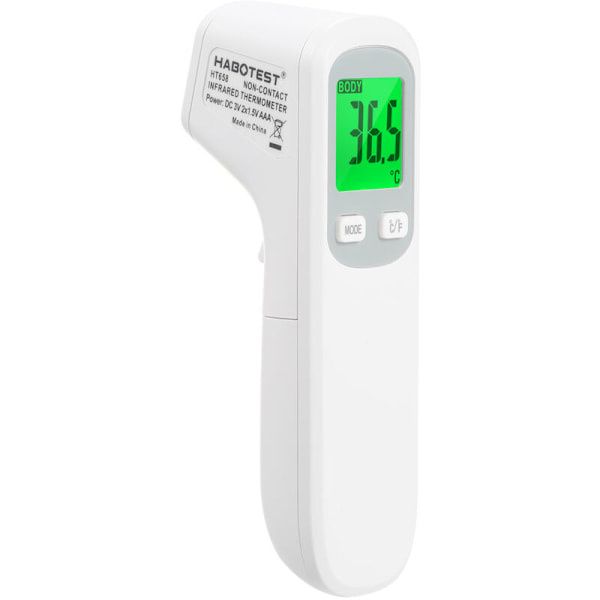 Infrarødt termometer Industriel version habotest, kontaktløs termometer til voksne og børn, fronttermometer til ho, 2 i 1 digital t