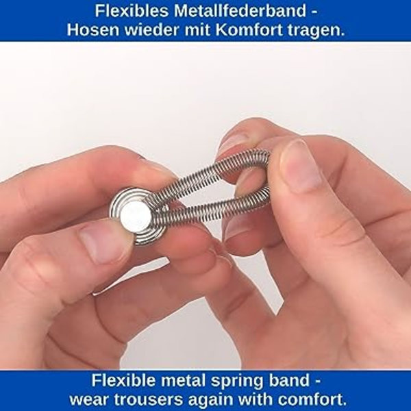 Vyöpidennysnauhat, Napinpidennysnauhat, 8 kpl setti, Silikoninapinpidennys housuille jopa 50 mm, Ulosvedettävät napit, Säädettävät vyötärönpidennysnauhat farkuille