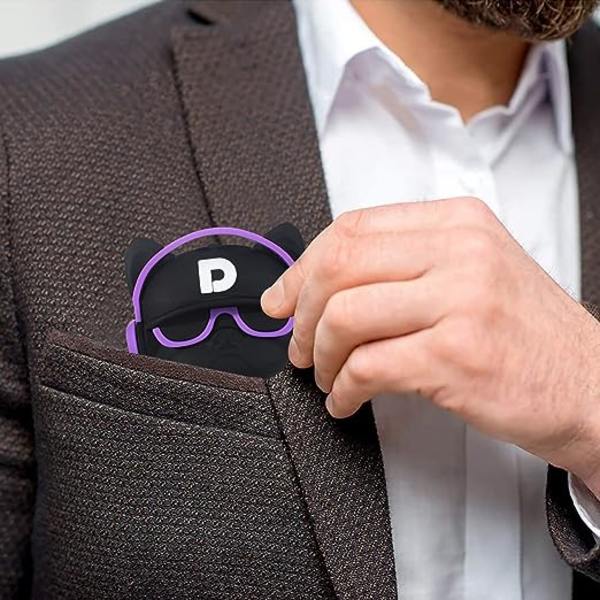 (Musta punainen + musta violetti) AirPods1/2 Bluetooth-kuulokkeiden kotelo, silikoninen langaton kuulokekotelo, luova söpö kuulokekotelo, avaimenperällä