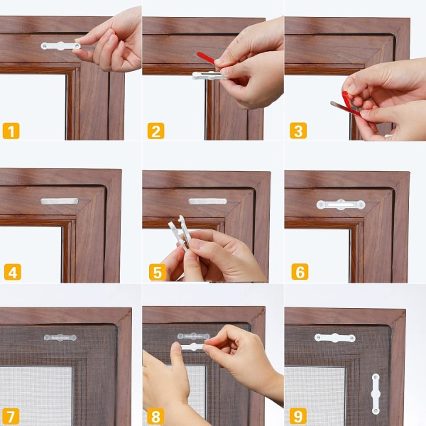 24 Pakkaa magneettiset ikkunanäyttöliuskat, itseliimautuva set f