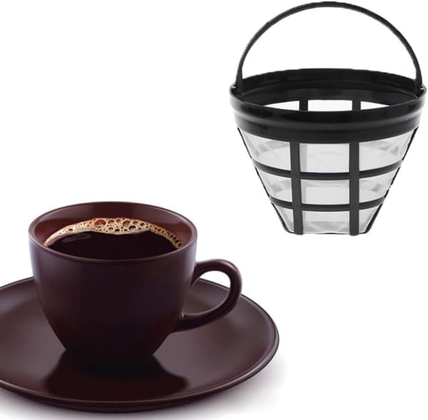 Genanvendelig kaffefilter uden praktisk papirfilter i rustfrit stål