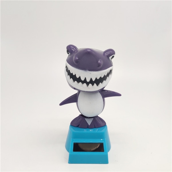 Shark Solar Pendulum Nods Paparazzi Cartoon Doll Children's Gift Cross - Border Interior Creative inside car Supplies