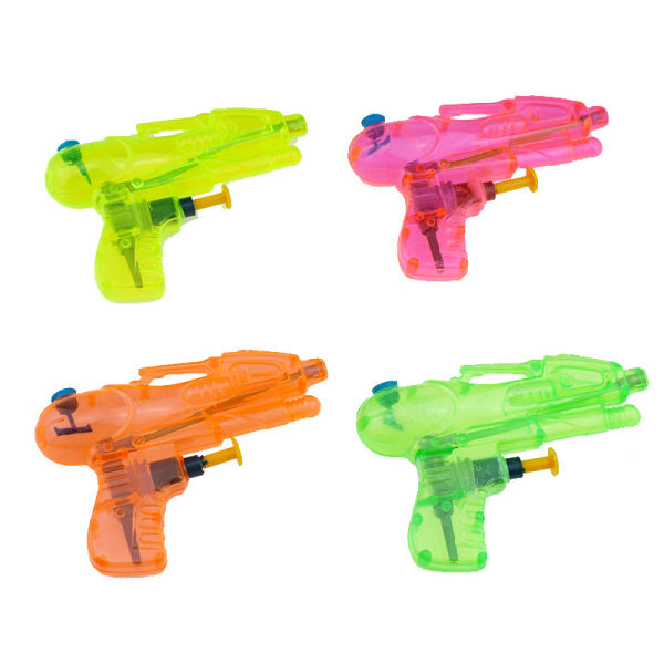 Vattenpistoler, 8 st slumpmässiga färger transparent liten vattenpistol, liten vattenpistol, barn vuxen spruta pistol vattenbläster spray liten vattenleksakspistol strand