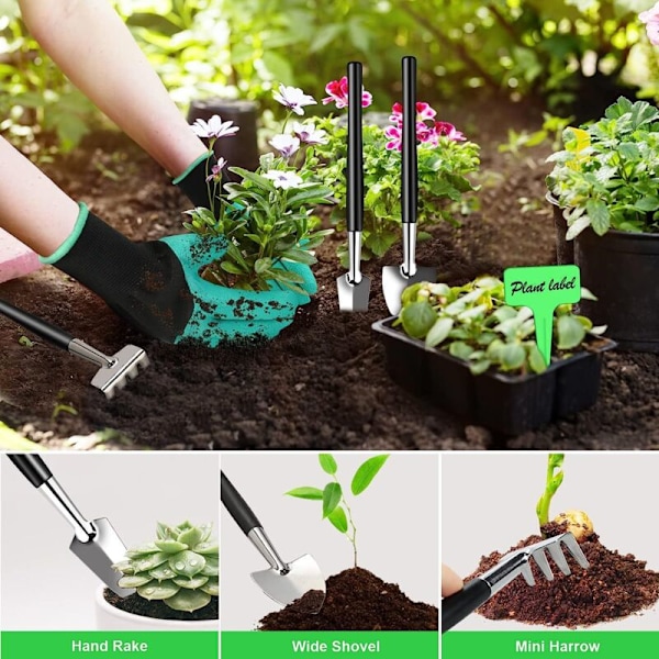 Bonsai-setti 24 osaa, bonsai-työkalut saksilla bonsai-puille, sidontalanka bonsai-puille, mini-harava ja lapio, puutarhan leikkurit