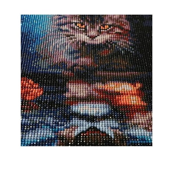 Diamantmålning Katt, 5D Diamantmålning, Diamantmålning, Diamantmålningssats Katt, Katt och Tiger Diamantmålning, Diamantbroderi Komplett K