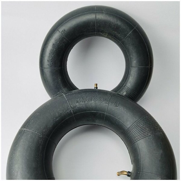 2 Pakning 410/350-6 Mikrofreser 4.10/3.50-6 Albue Pneumatiske Slanger Hagemaskiner for Vogner, Transportvogner, Hagevogner, Gressklippere