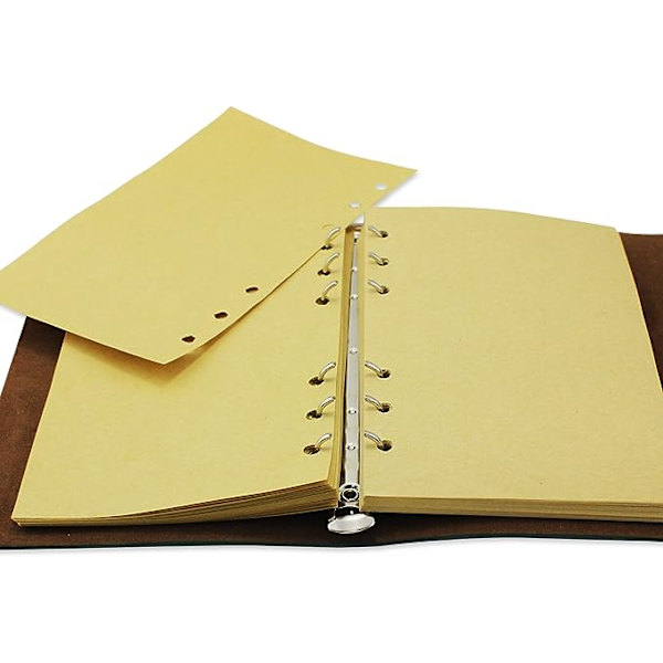 Grøn, Vintage PU Læder Cover Journal Notebook, Blank Notebook, Rejse Notebook,