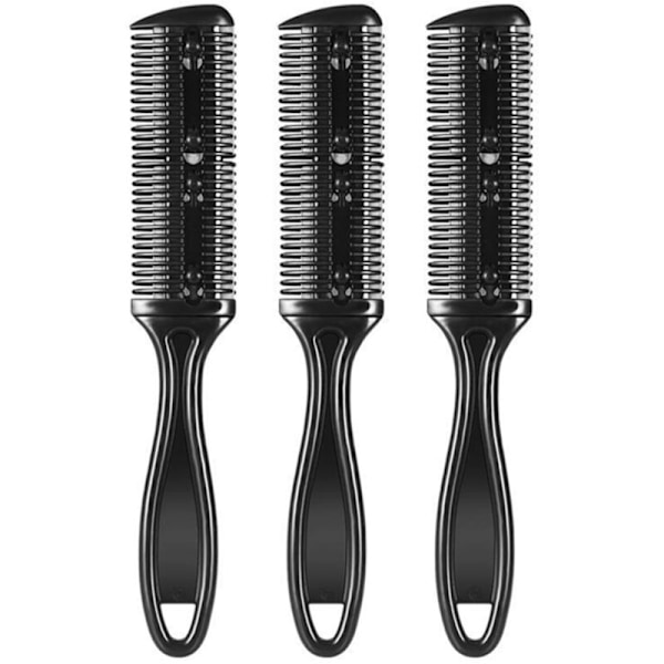 3 stk. frisør dobbeltsidig hårklipp hårklipp lane plast barbering hårklipper