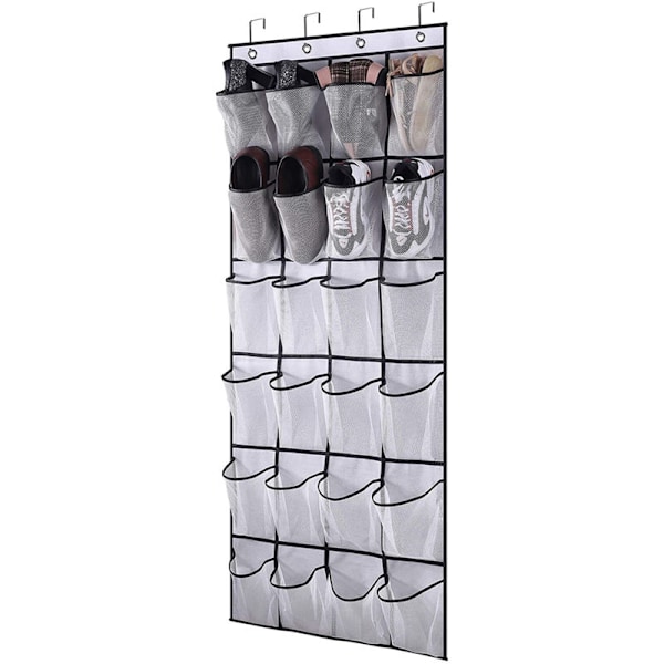 Kengät säilytystasku oven taakse, 24 lokeroa