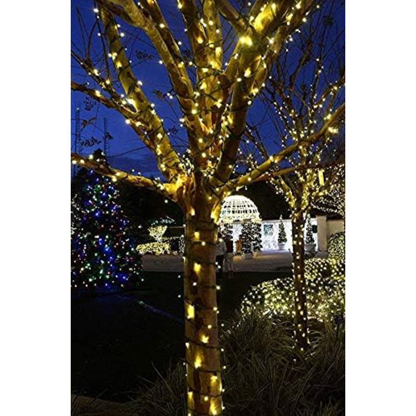 33 fot 100-LED 12V lågspänning utomhus vattentät festlig jul ljusslinga - för lågspänningslandskapsbelysningssystem (12V) (produkt med stativ