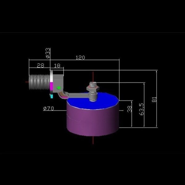 Automatisk vattennivåregulator portgänga ABS flottörventil vattennivåkontroll flottörventil för styrventilverktyg