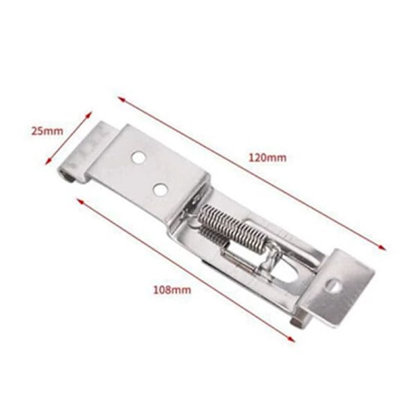 To Trailer Nummerpladeholdere, Et Par Fjederbelastede Rustfri Stål (120mm) Dyb Nummerpladeholdere