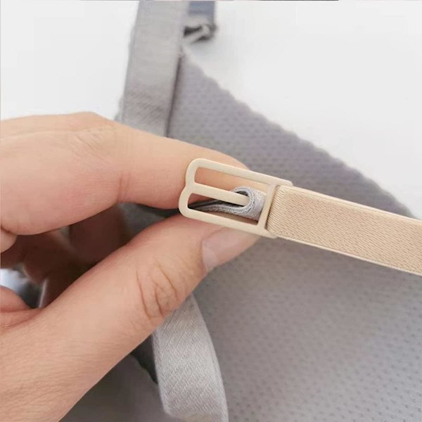 Skridsikre BH-stropper, 6 stk. BH-strop-holder, elastisk strop-holder, der passer til alle cupstørrelser (sort, beige, hvid)