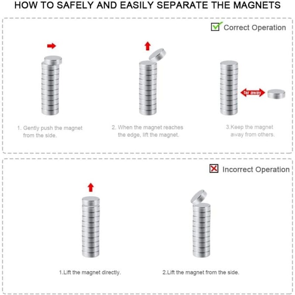 60 kpl Magneetteja, Erittäin Vahva Neodyymi Jääkaappimagneetti, Pieniä Pyöreitä Magneetteja Jääkaappiin, Magneettilevy, Ovi, Liitutaulu, Kartta - Ilmainen Säilytyslaatikko Mukana